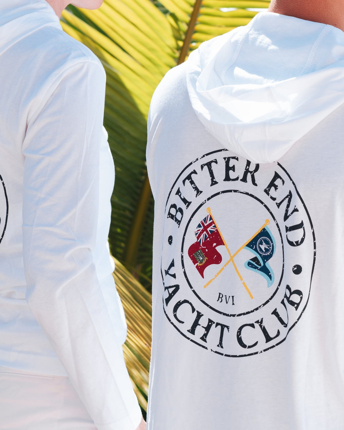 Adult Unisex Cross Flags Cotton Hoodie-Tops-Bitter End Provisions
