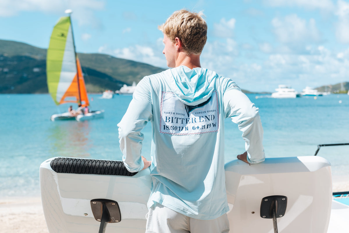 Men's Burgee Patch Dritek Hoodie-Tops-Bitter End Provisions
