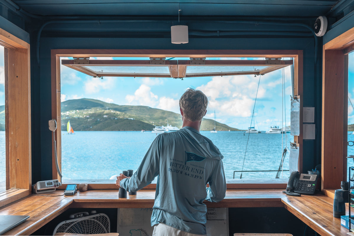 Men's Dritek Printed Burgee Hoodie-Tops-Bitter End Provisions