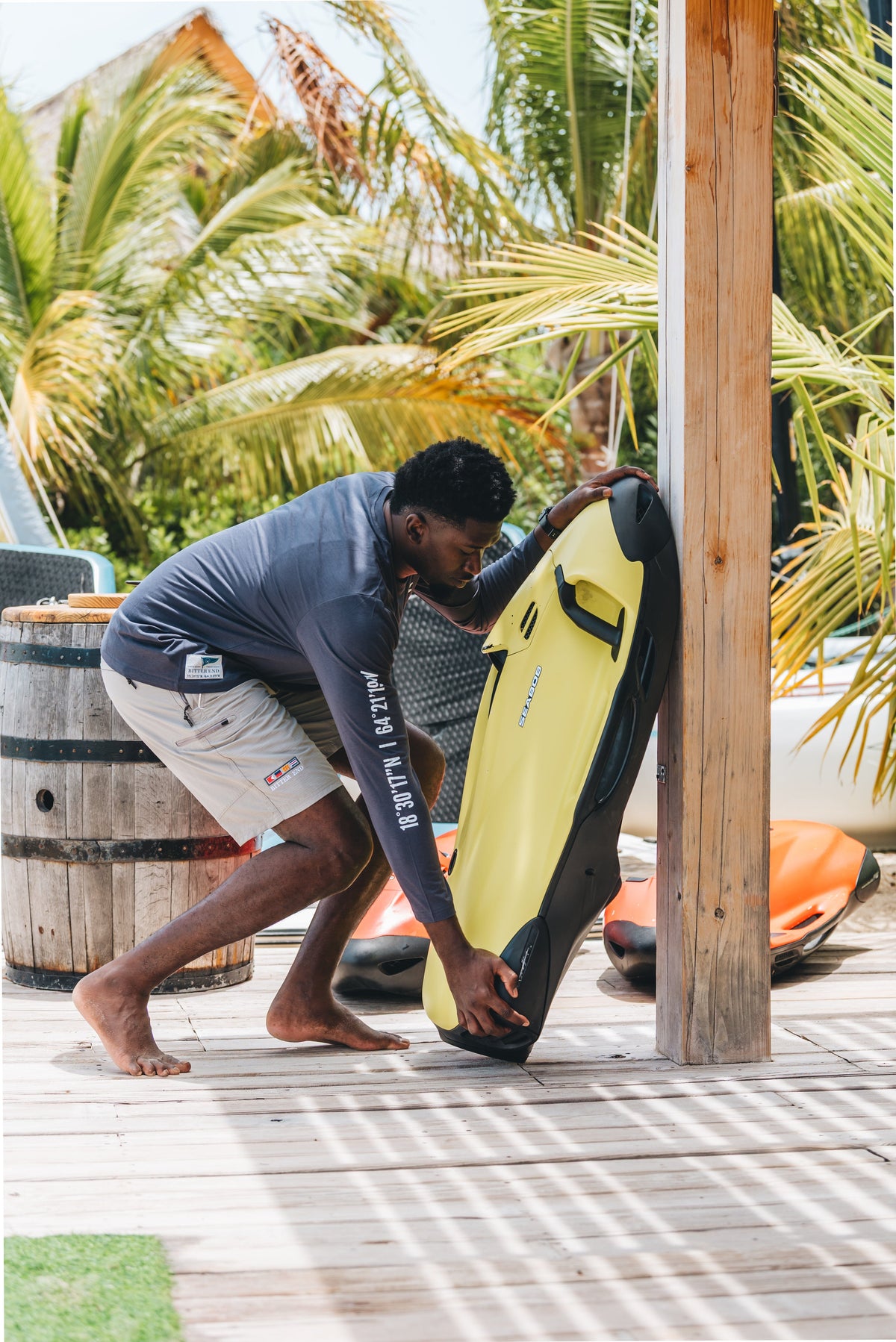 Men's Long Sleeve Watersports Crew Tee | Various Colors-Tops-Bitter End Provisions