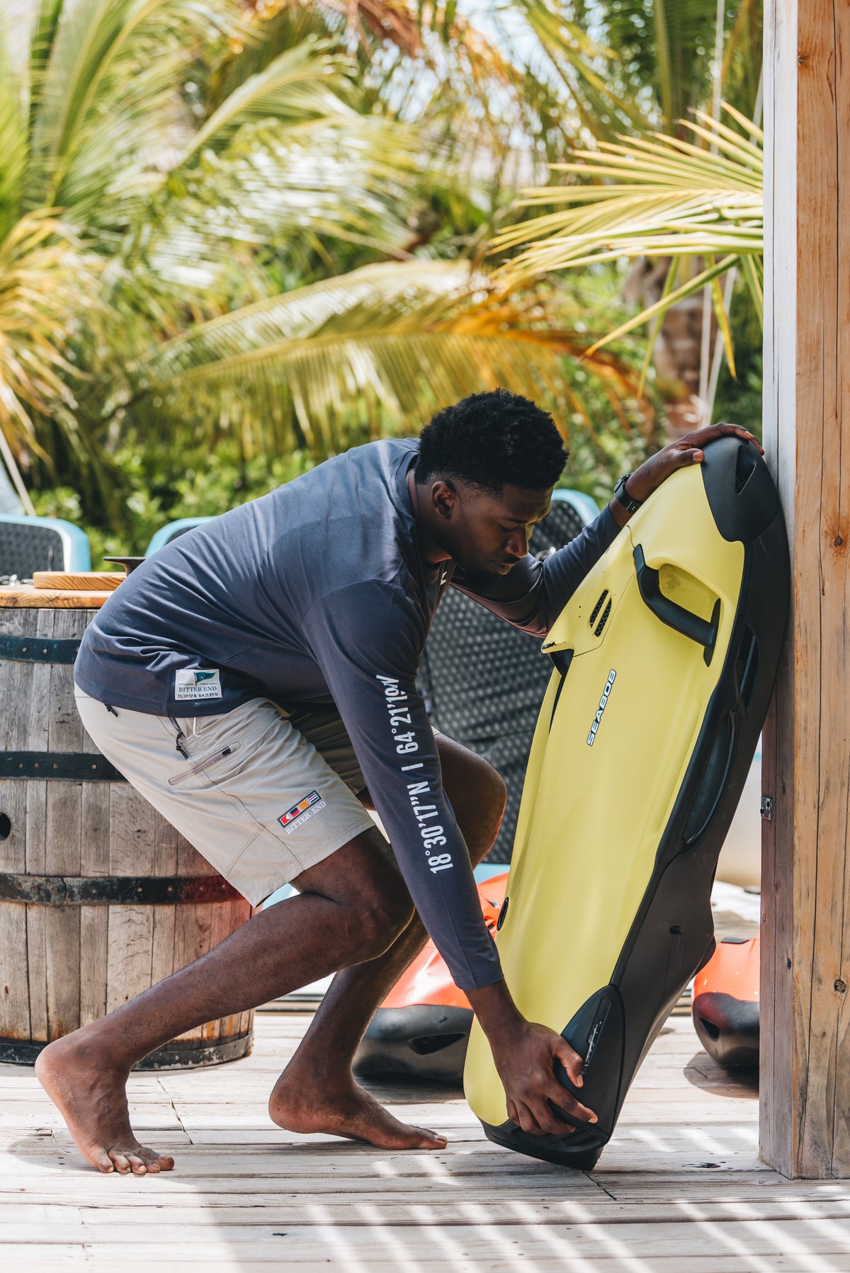 Men's Long Sleeve Watersports Crew Tee | Various Colors-Tops-Bitter End Provisions