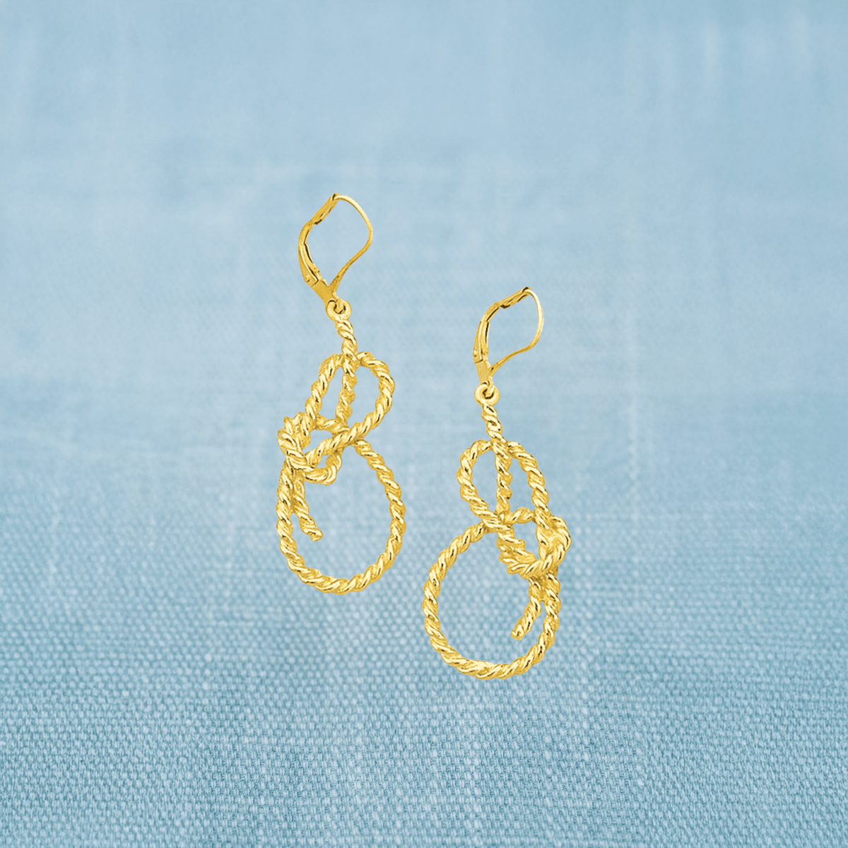 AGA Correa 14K Bowline Dangle Earrings-Accessories-Bitter End Provisions