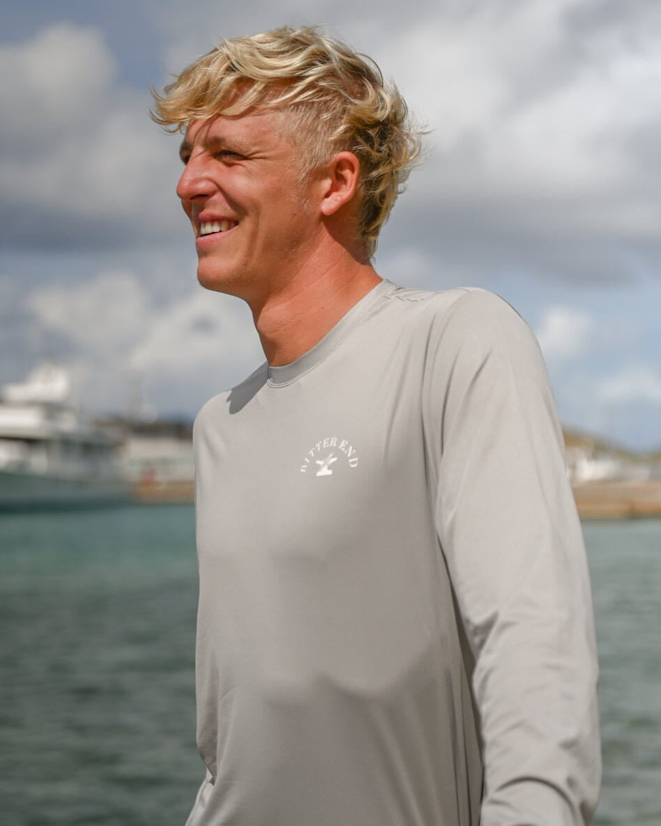 Men's Long Sleeve Sailboat Stamp Patch Dritek-Apparel & Accessories-Bitter End Provisions
