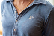 Women's Jibe Ho Jersey | Washed Indigo-Tops-Bitter End Provisions