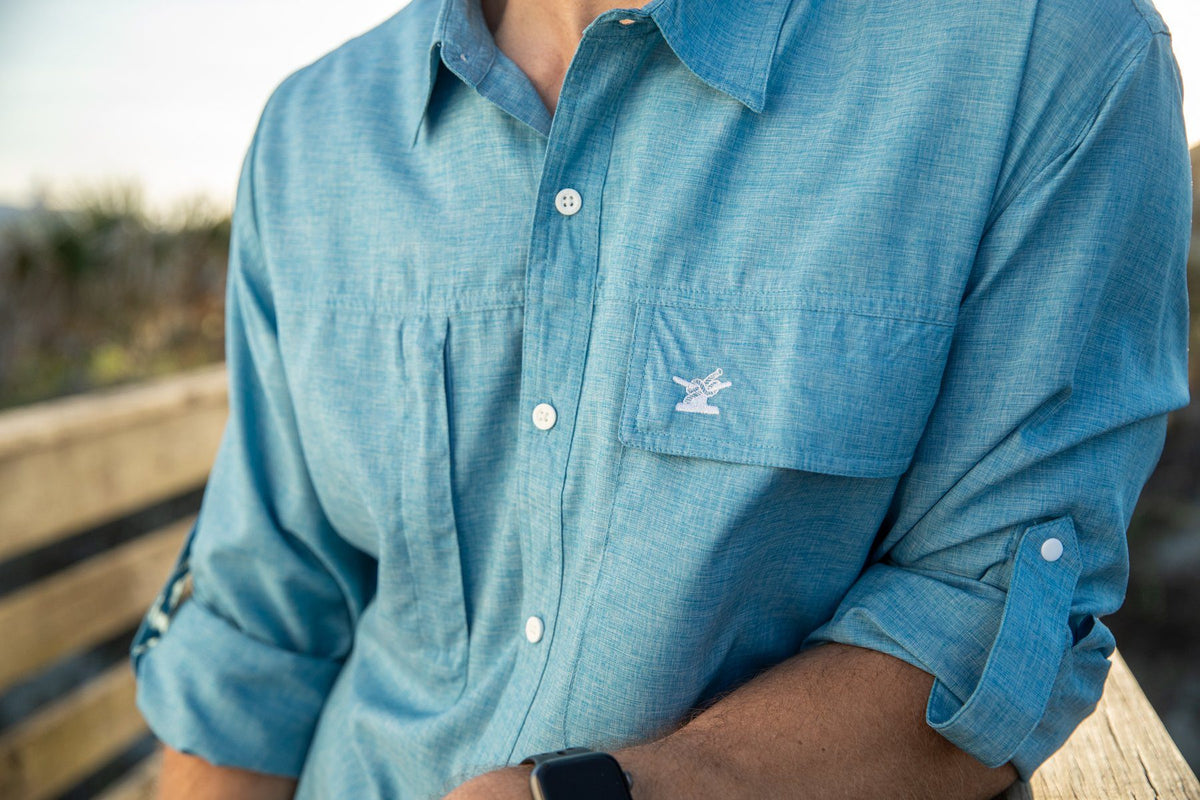 Men's Angler Fishing Shirt | Various Colors-Tops-Bitter End Provisions