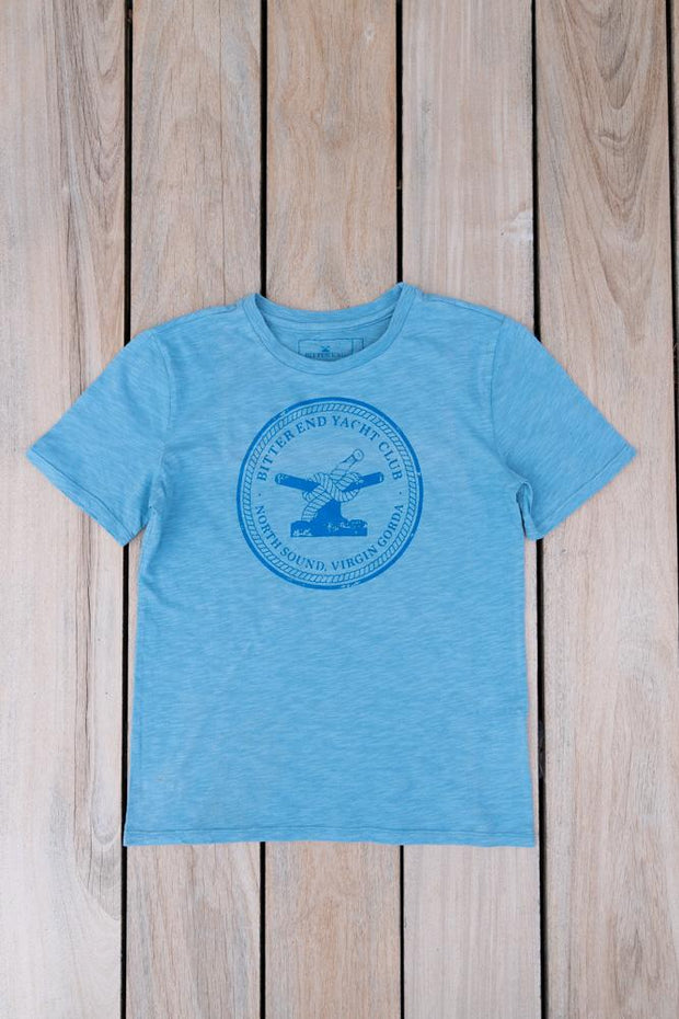 Men's Bitter End Classic Tee | Sky Blue-Tops-Bitter End Provisions