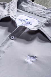 Men's Dritek Long Sleeve Polo I Highrise Gray-Tops-Bitter End Provisions