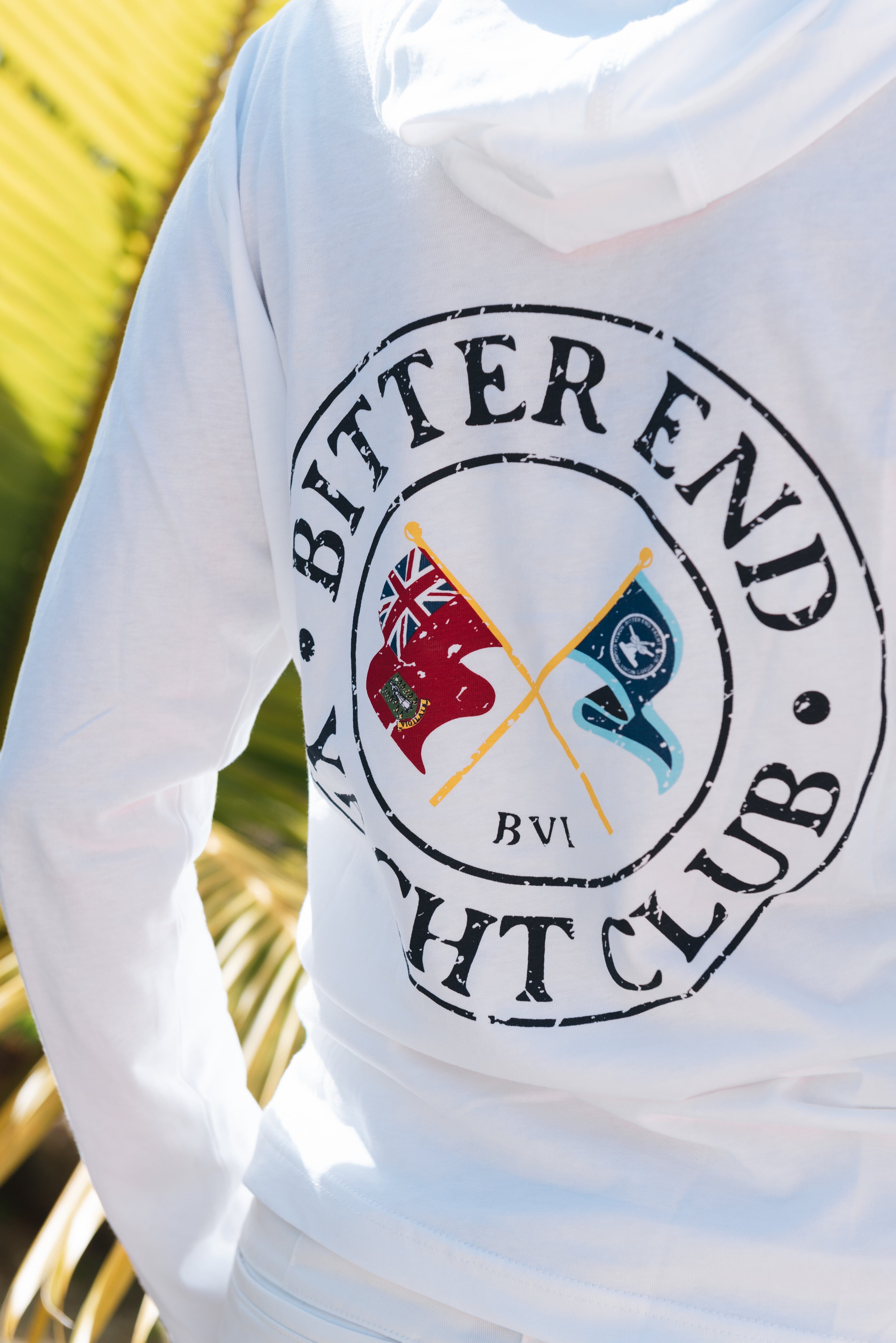 Adult Unisex Cross Flags Cotton Hoodie-Tops-Bitter End Provisions