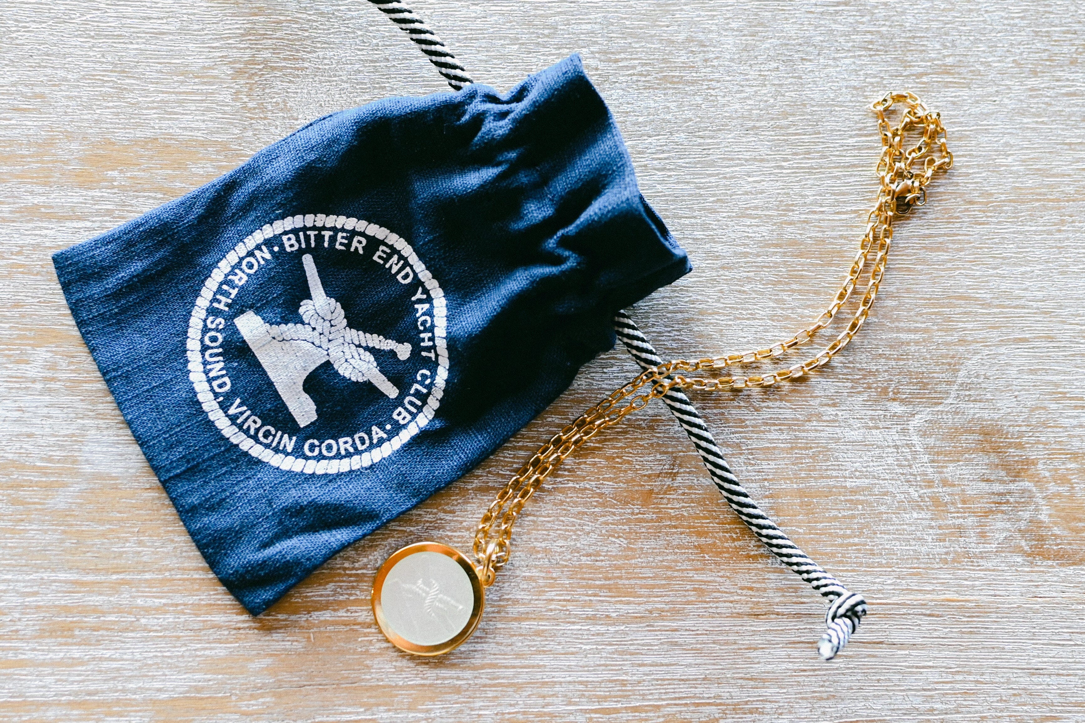Linen Bitter End Gift Bag | Teal-Gift Bag-Bitter End Provisions