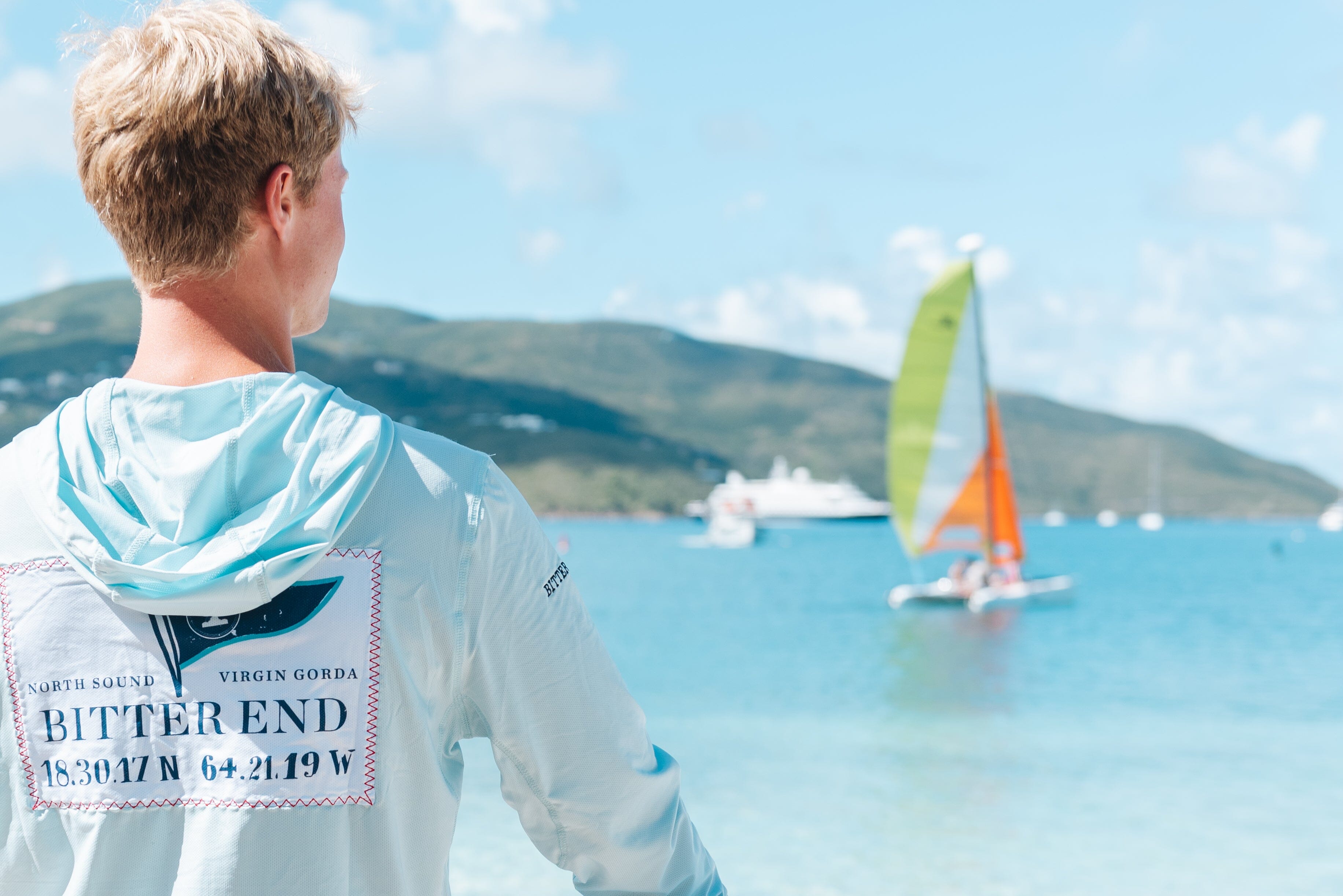 Men's Burgee Patch Dritek Hoodie-Tops-Bitter End Provisions