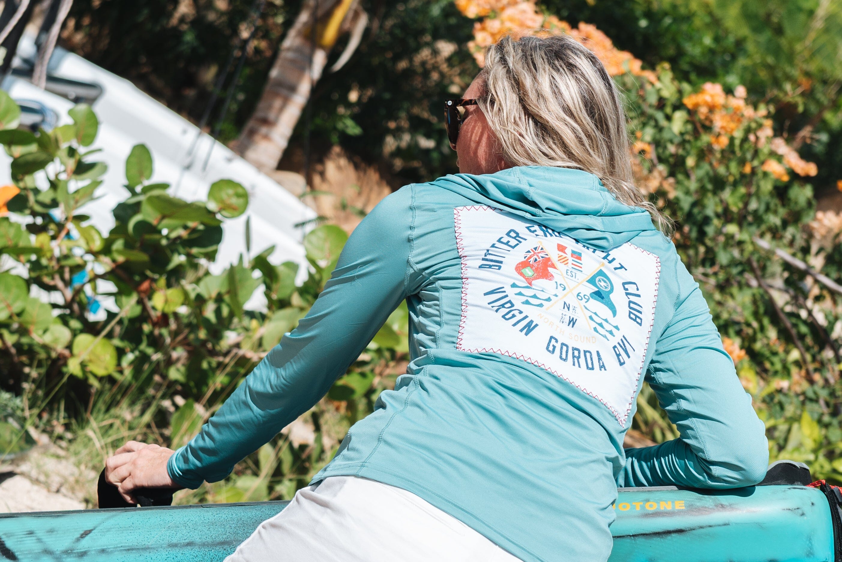 Women's Cross Flags Dritek Hoodie-Tops-Bitter End Provisions