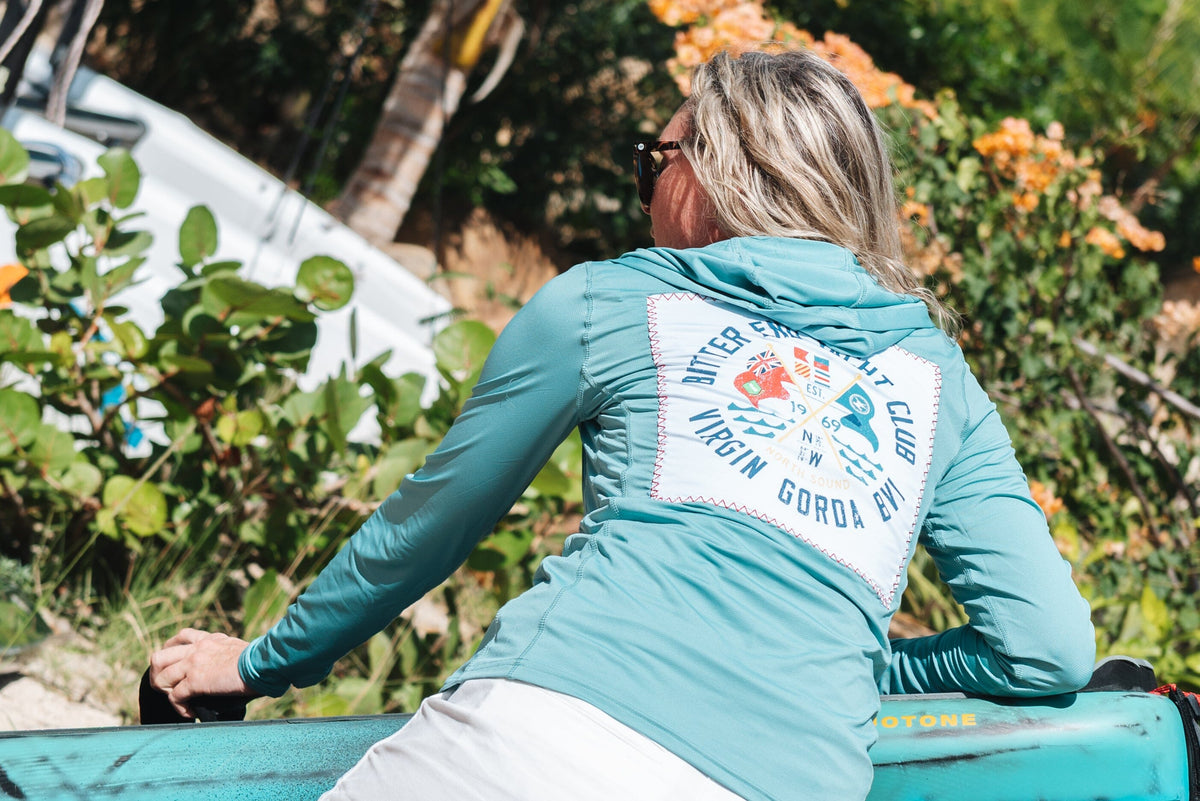 Women's Cross Flags Dritek Hoodie-Tops-Bitter End Provisions