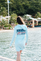 Women's Map Patch Dritek Hoodie Dress| Various Colors-Dresses-Bitter End Provisions