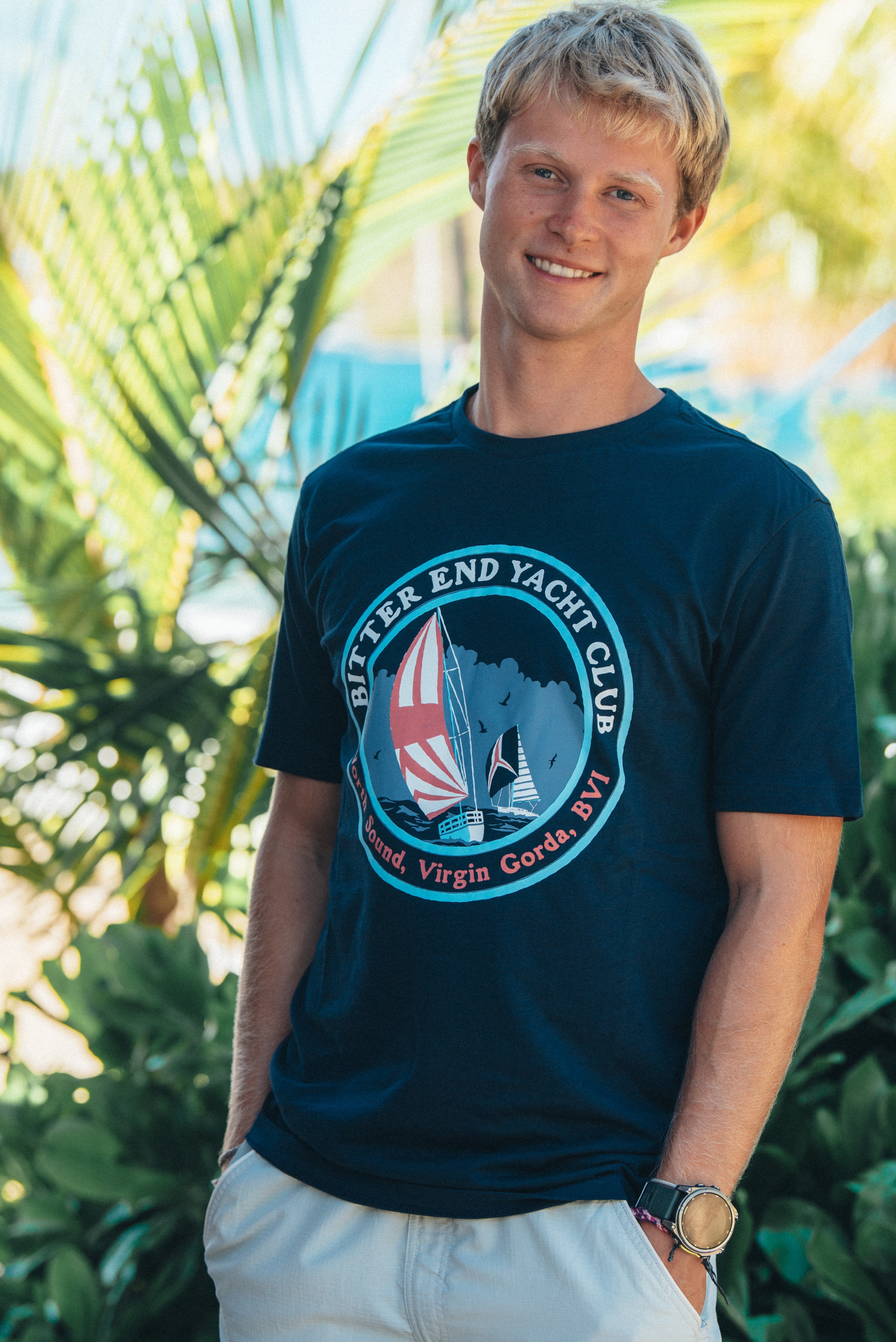 Men's Spinnaker Circle Tee | Various Colors-Tops-Bitter End Provisions