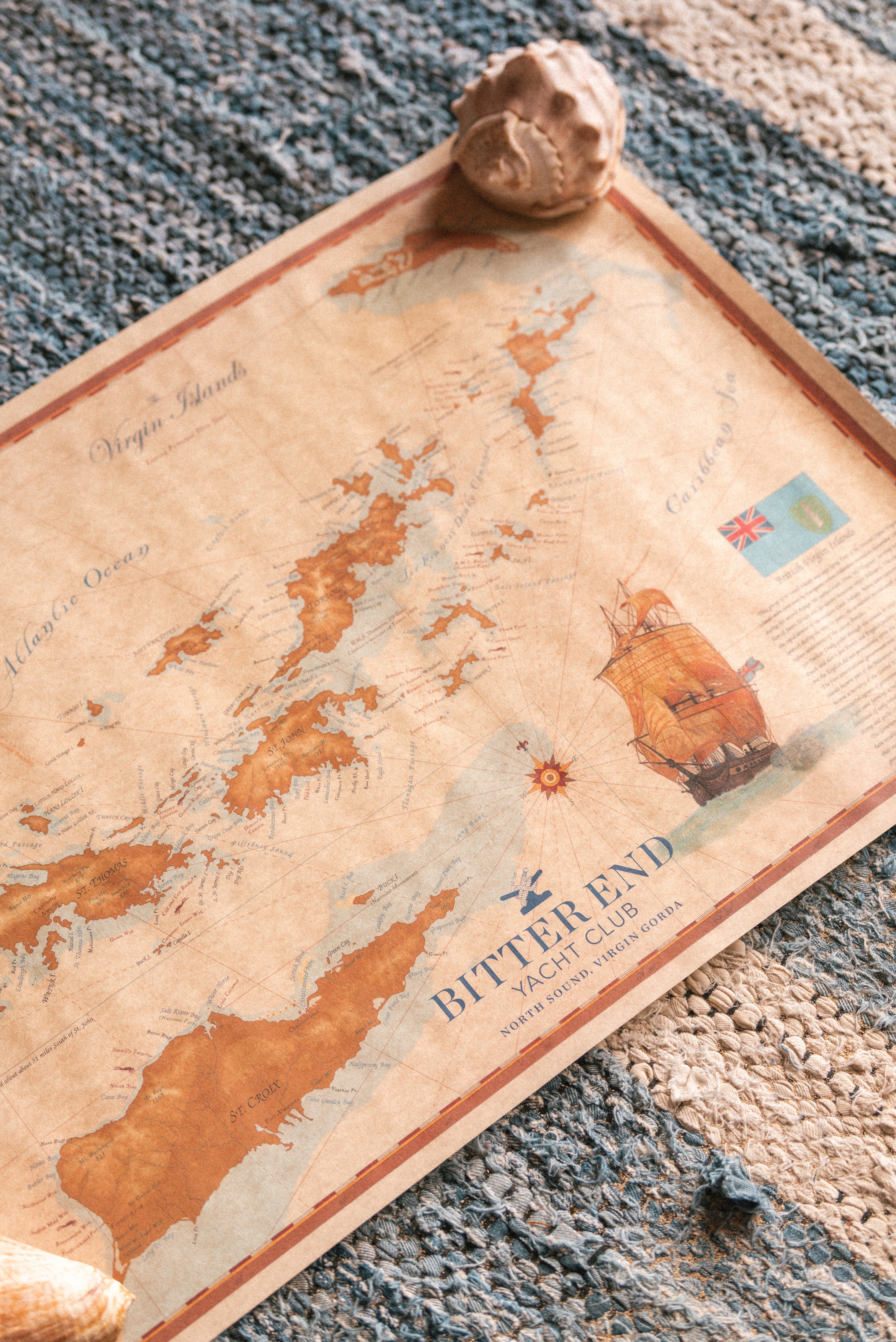 BEYC Logo Virgin Islands Map-Accessories-Bitter End Provisions