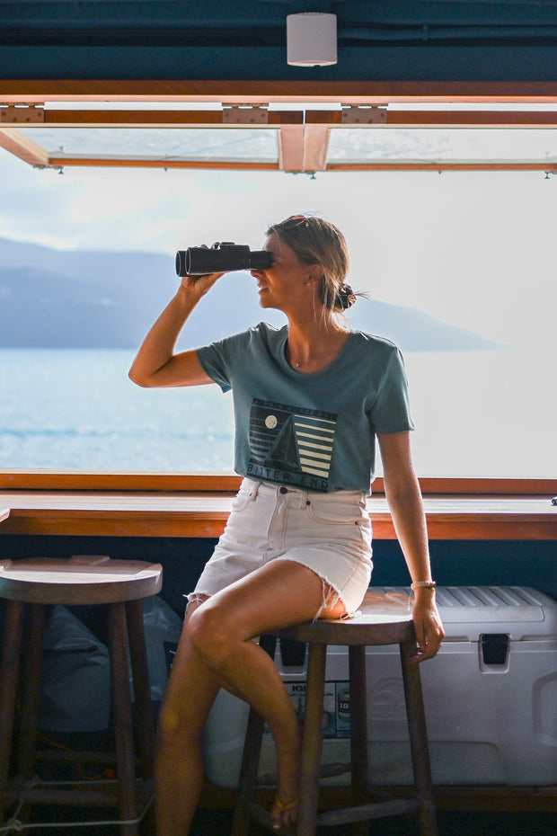 Women's Sunset Silhouette Tee-Tops-Bitter End Provisions