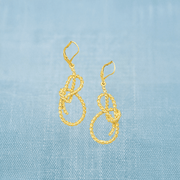 AGA Correa 14K Bowline Dangle Earrings-Accessories-Bitter End Provisions