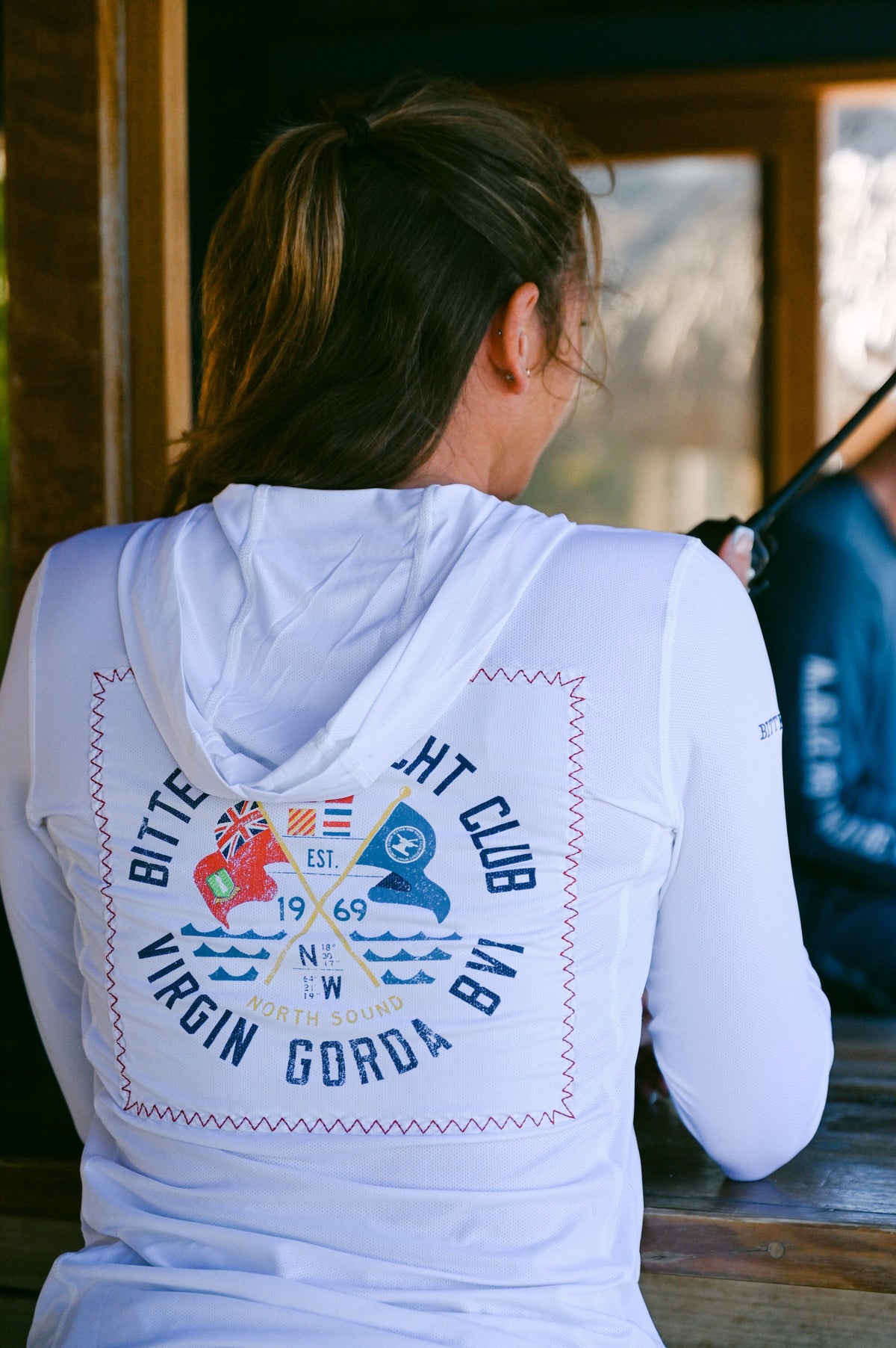 Women's Cross Flags Dritek Hoodie-Tops-Bitter End Provisions