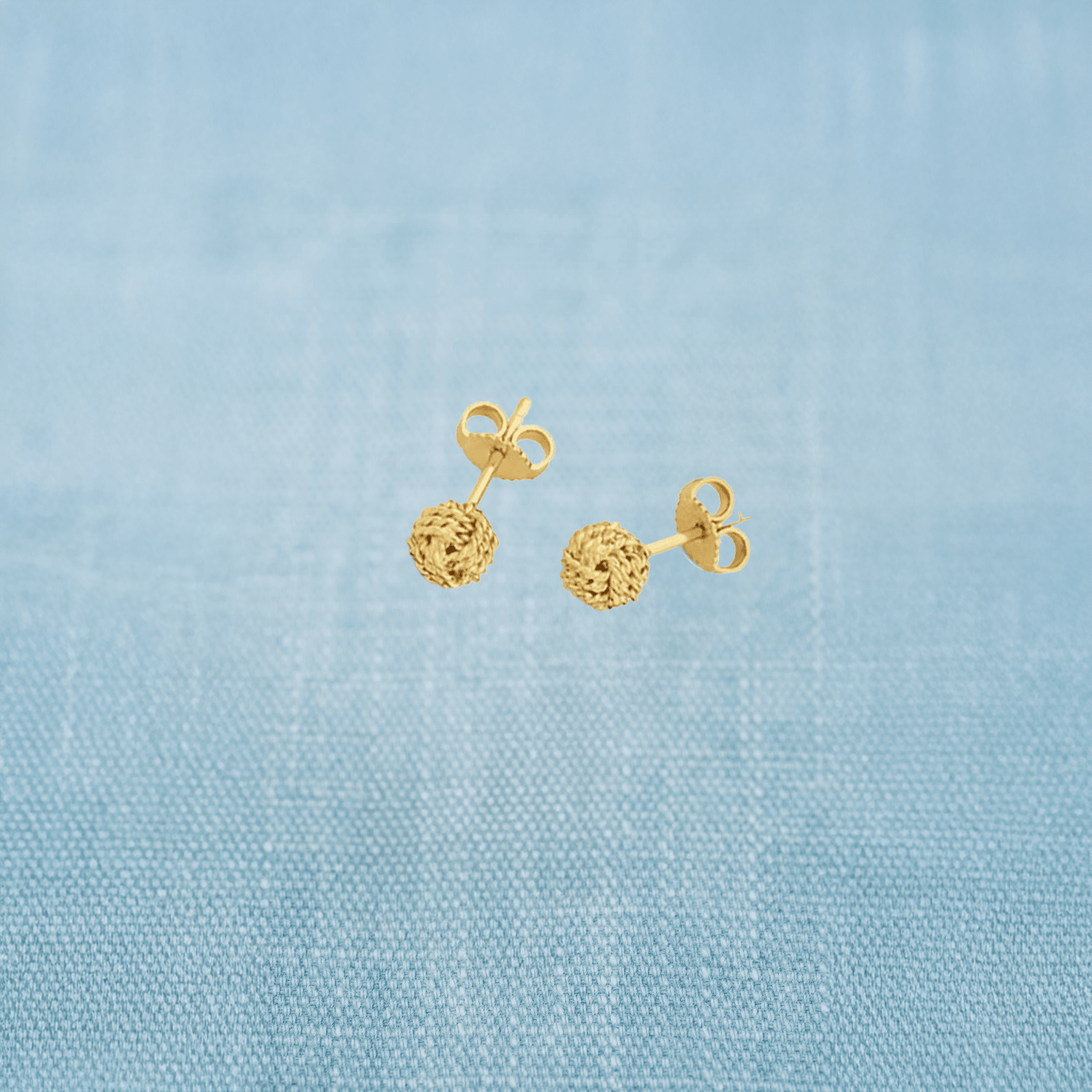 AGA Correa Monkey Fist Miniature Hand Tied 14K Stud Earrings-Accessories-Bitter End Provisions