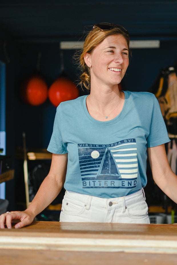 Women's Sunset Silhouette Tee-Tops-Bitter End Provisions