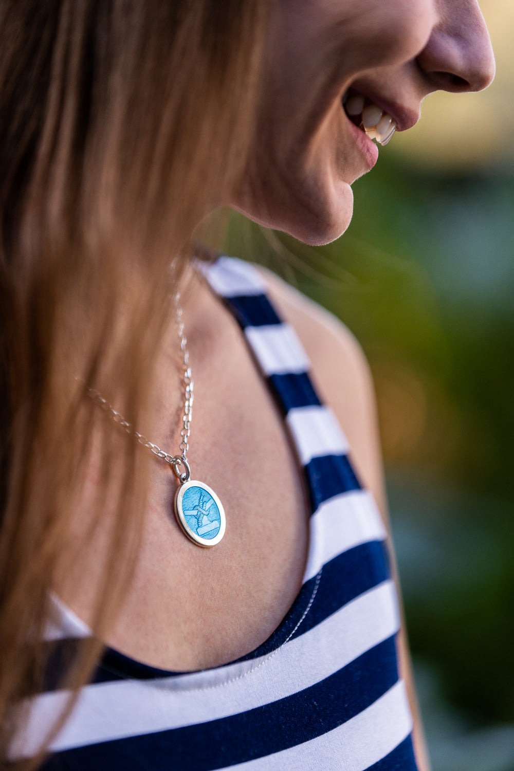 Bitter End Coordinates Cleat Pendant Necklace-Accessories-Bitter End Provisions