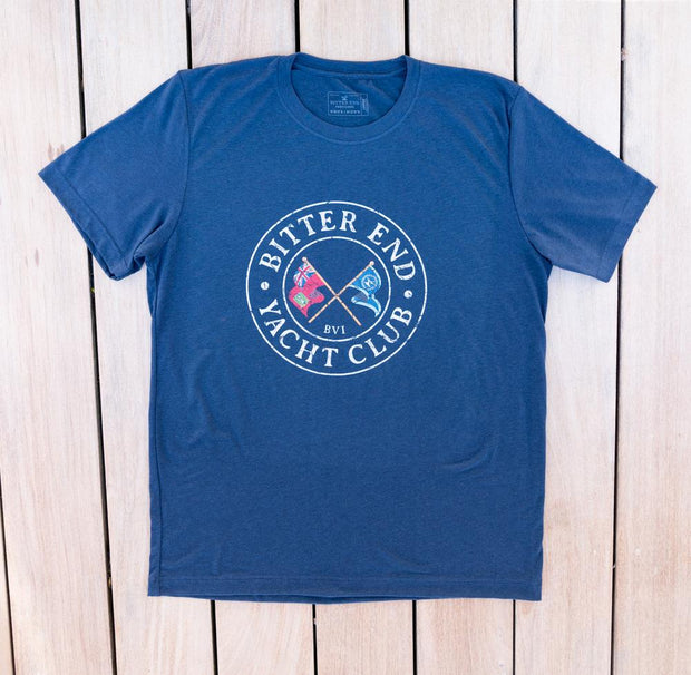 Men's Cross Flags Classic Tee-Tops-Bitter End Provisions