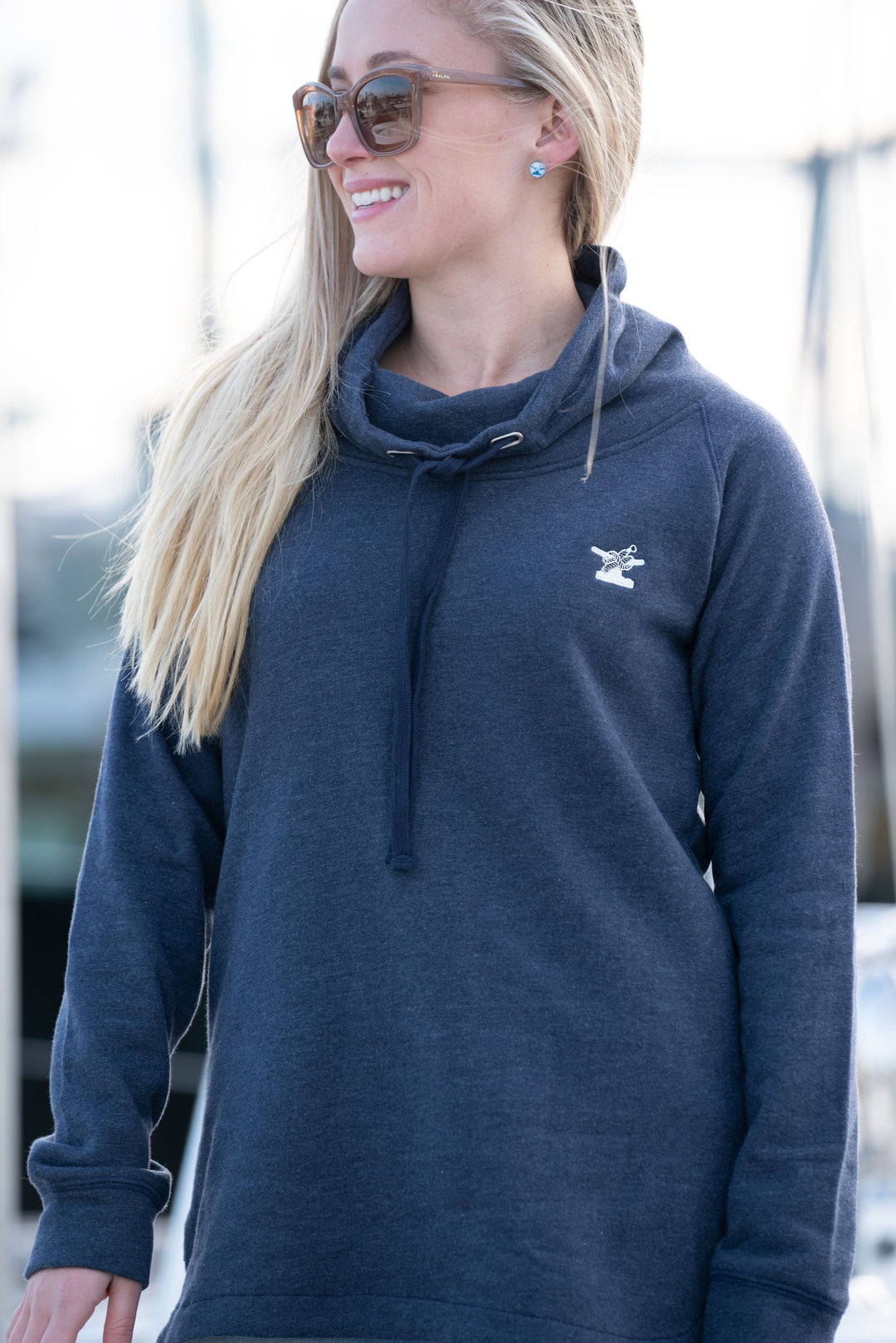 Funnel neck hoodies womens online