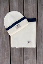 Ivory Knit Burgee Beanie (Unisex)-Accessories-Bitter End Provisions