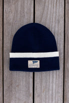 Navy Knit Burgee Beanie (Unisex)-Accessories-Bitter End Provisions