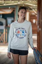 Women's Cross Flag Sweatshirt-Tops-Bitter End Provisions