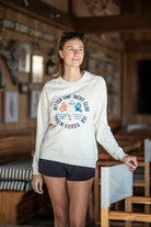 Women's Cross Flag Sweatshirt-Tops-Bitter End Provisions