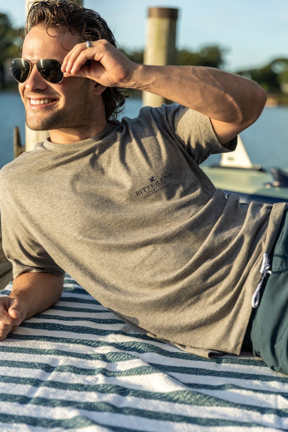 Men's Spinnaker Circle Tee | Various Colors-Tops-Bitter End Provisions