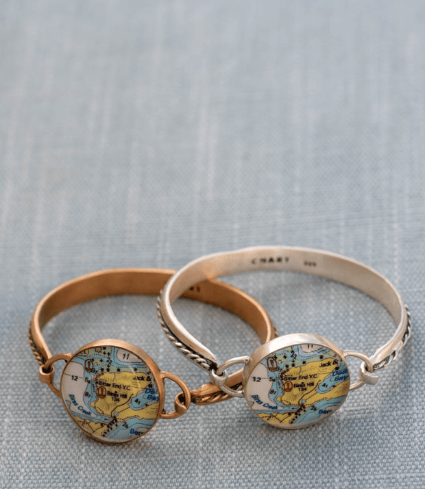 Nautical Map Hook Cord Bracelet-Accessories-Bitter End Provisions