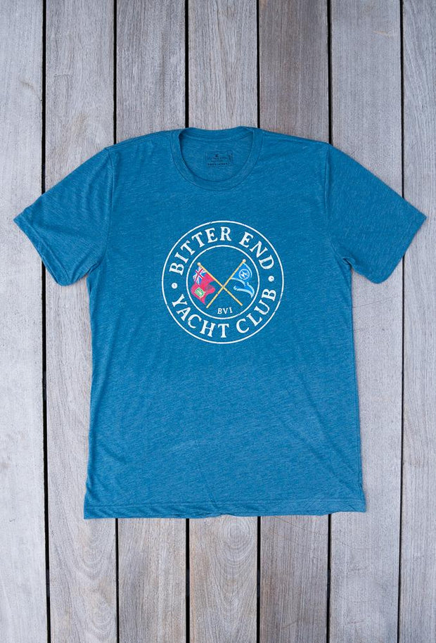 Men's Cross Flags Classic Tee-Tops-Bitter End Provisions