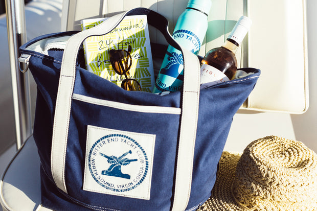 Bitter End Provisions Dry Tote & Convertible Cooler - One Size Navy | A Brand by Bitter End Yacht Club