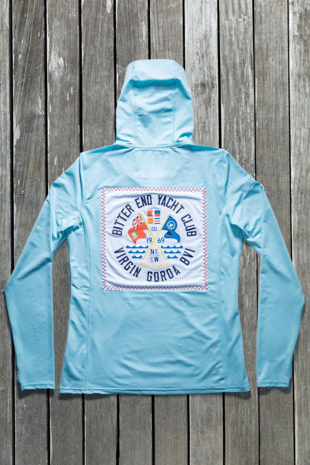 Women's Cross Flags Dritek Hoodie-Tops-Bitter End Provisions