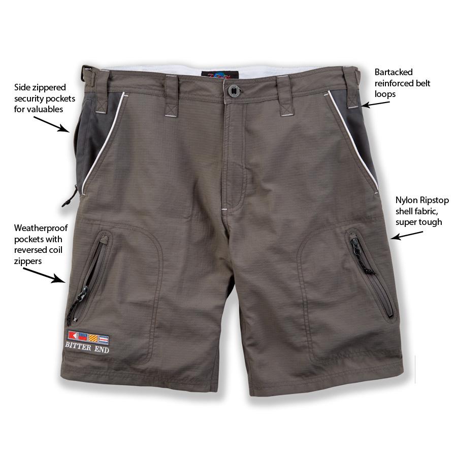 【BITTER CELLS】 Unwind Bermuda Pants / 追跡付 And Wander Breath Rip Short Pants Green